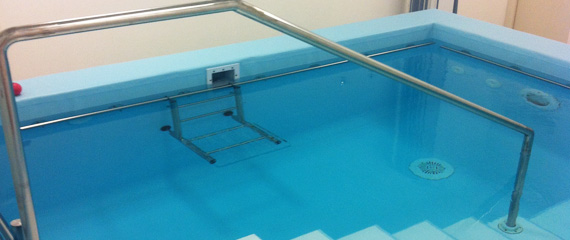 Acquafert piscina fisioterapica auto-portanti realizzate in acciaio INOX AISI 304