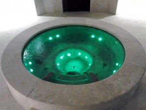 Acquafert Vasca illuminata tonda luce verde